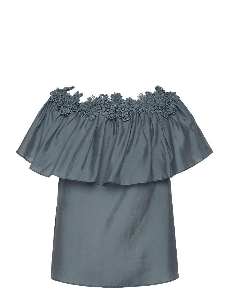 Copenhagen Muse - CMMOLLY-BLOUSE - kortærmede bluser - blue mirage - 1