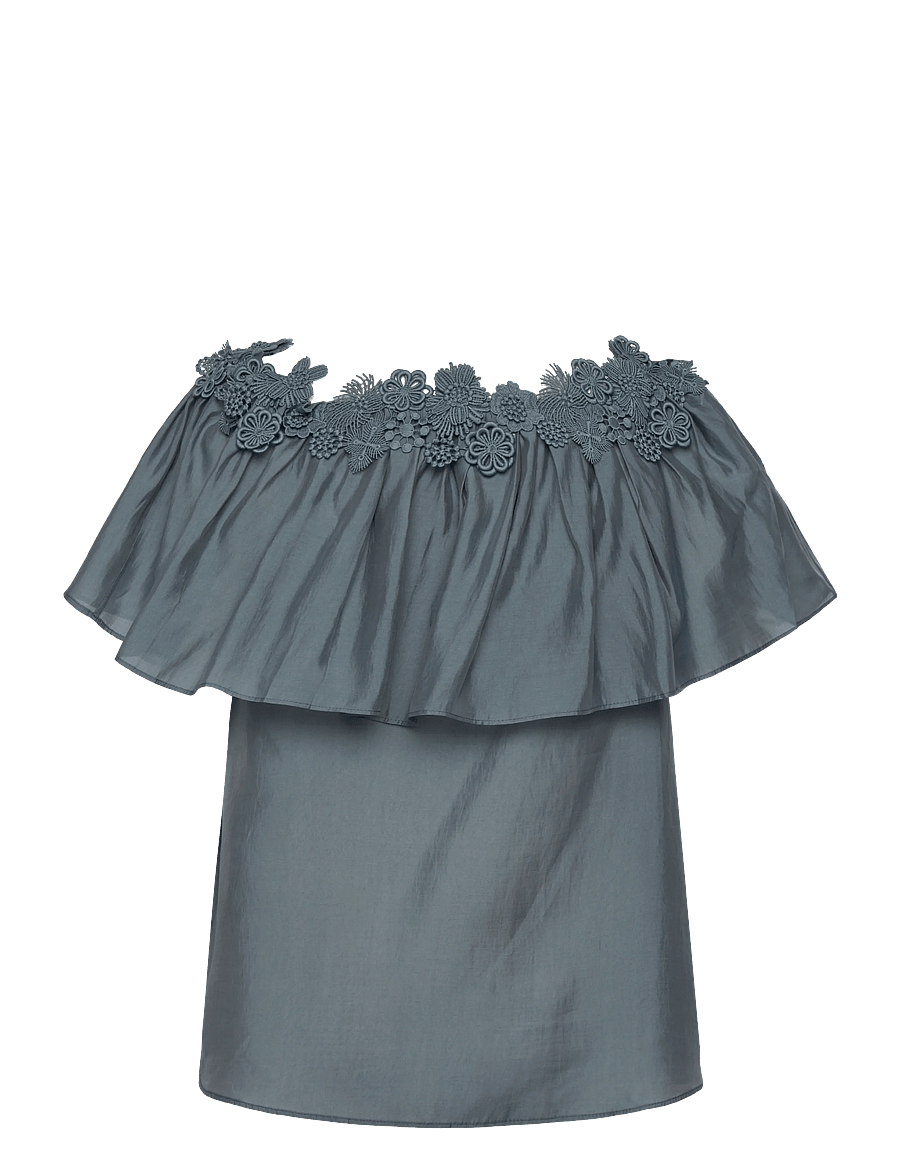 Copenhagen Muse - CMMOLLY-BLOUSE - lyhythihaiset puserot - blue mirage - 1