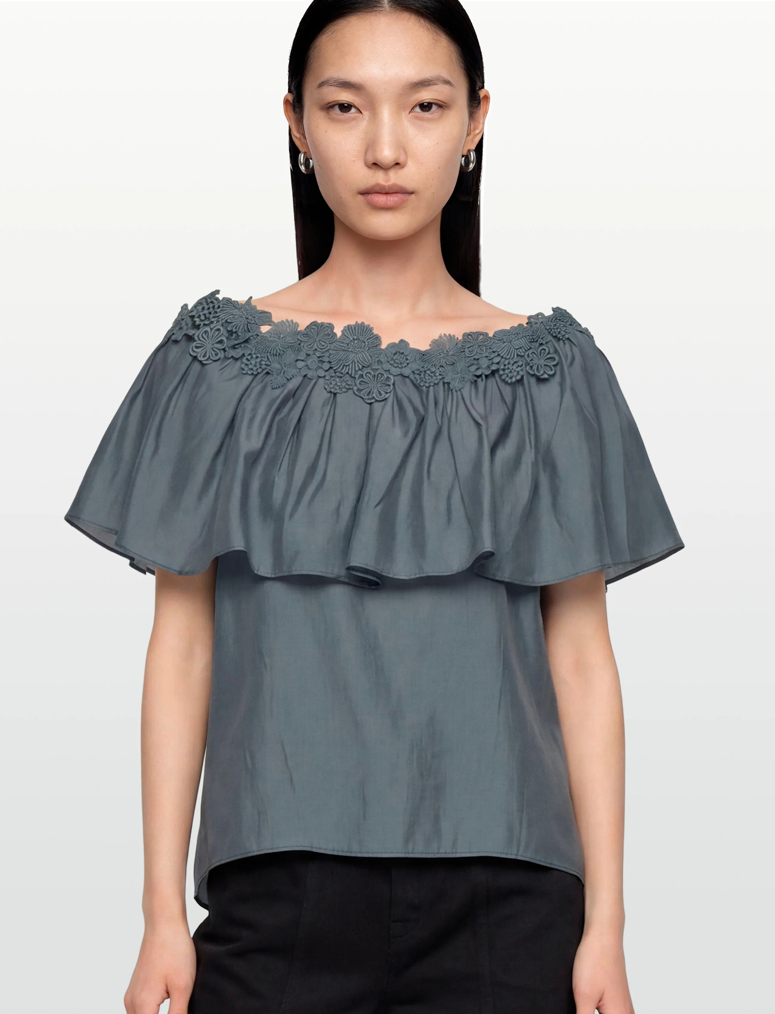 Copenhagen Muse - CMMOLLY-BLOUSE - lühikeste varrukatega pluusid - blue mirage - 3