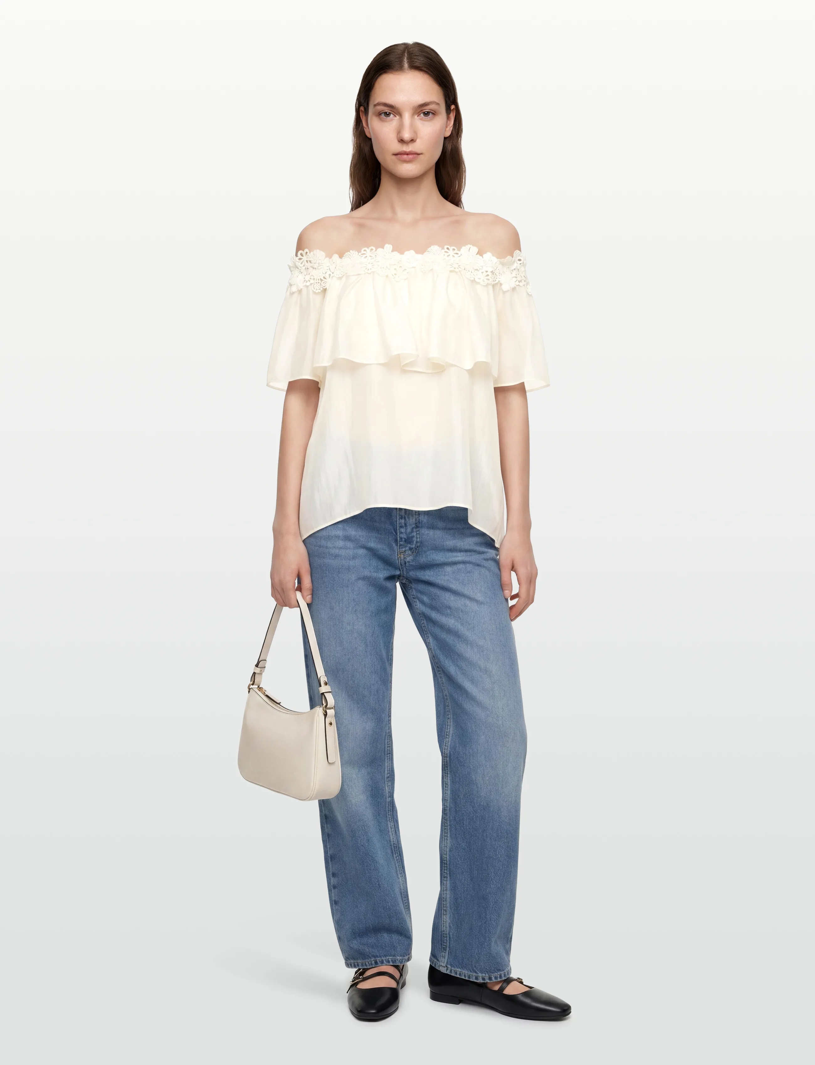 Copenhagen Muse - CMMOLLY-BLOUSE - kortärmade blusar - jet stream - 0