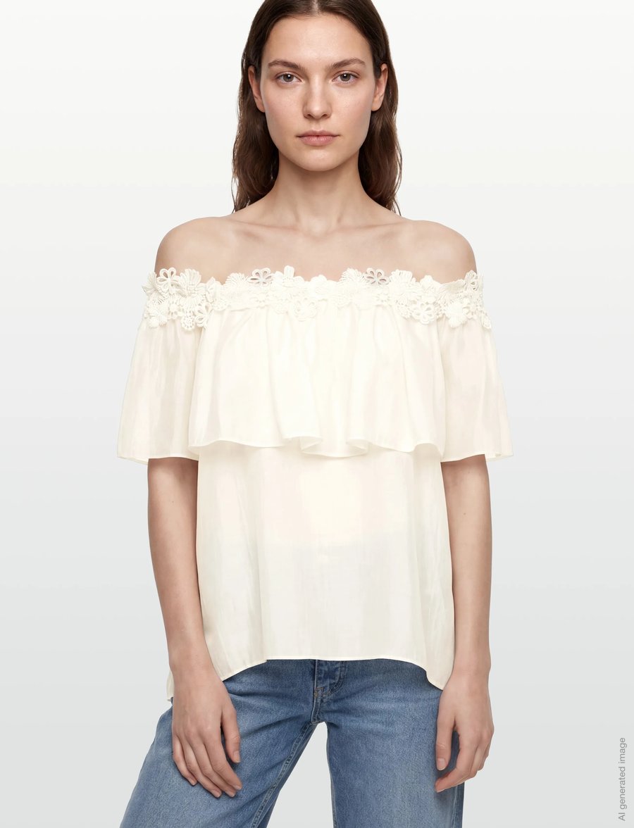 Copenhagen Muse - CMMOLLY-BLOUSE - kortärmade blusar - jet stream - 3