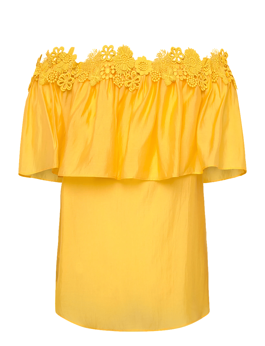 Copenhagen Muse - CMMOLLY-BLOUSE - lühikeste varrukatega pluusid - mimosa - 1