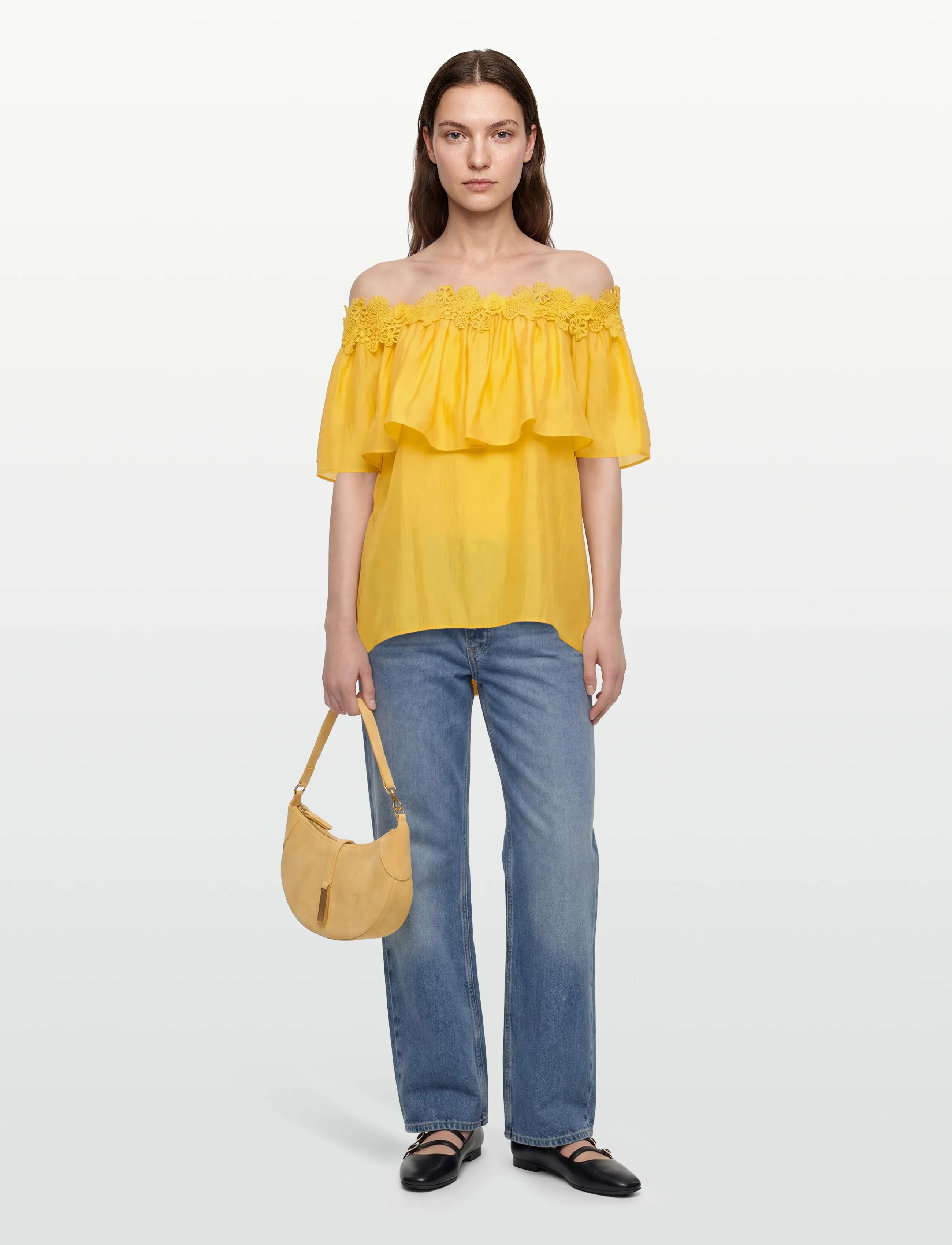 Copenhagen Muse cmmolly-Blouse, XS, Yellow, Bluser > Kortærmede, Dame