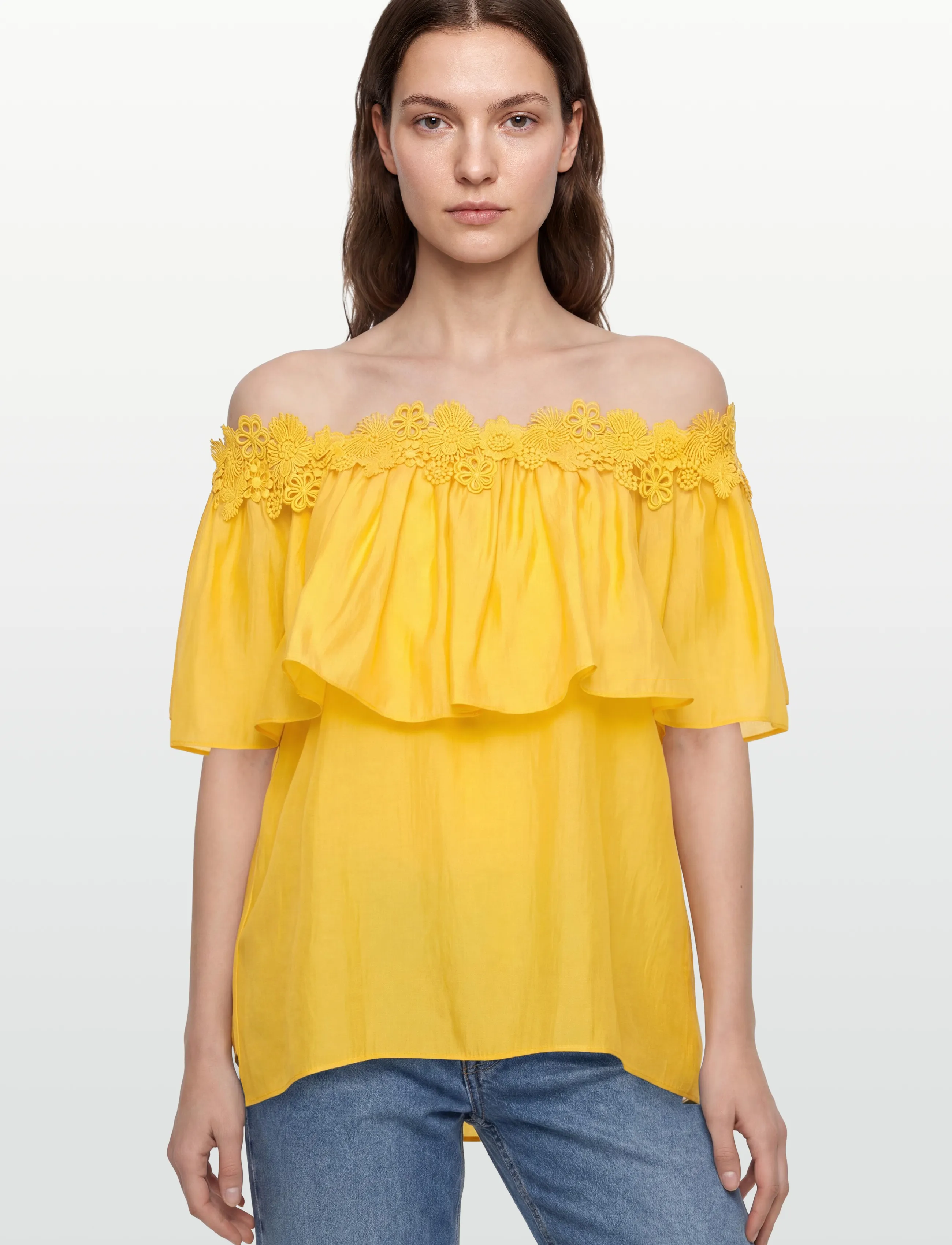 Copenhagen Muse - CMMOLLY-BLOUSE - kurzärmelige blusen - mimosa - 3