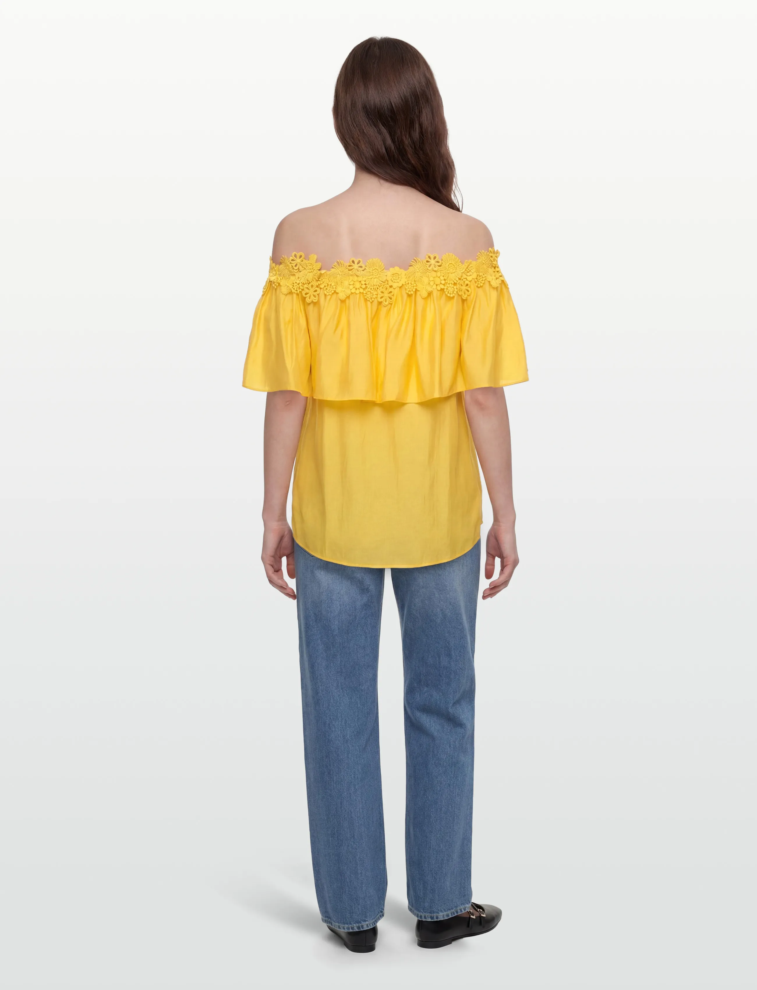 Copenhagen Muse - CMMOLLY-BLOUSE - kurzärmelige blusen - mimosa - 4