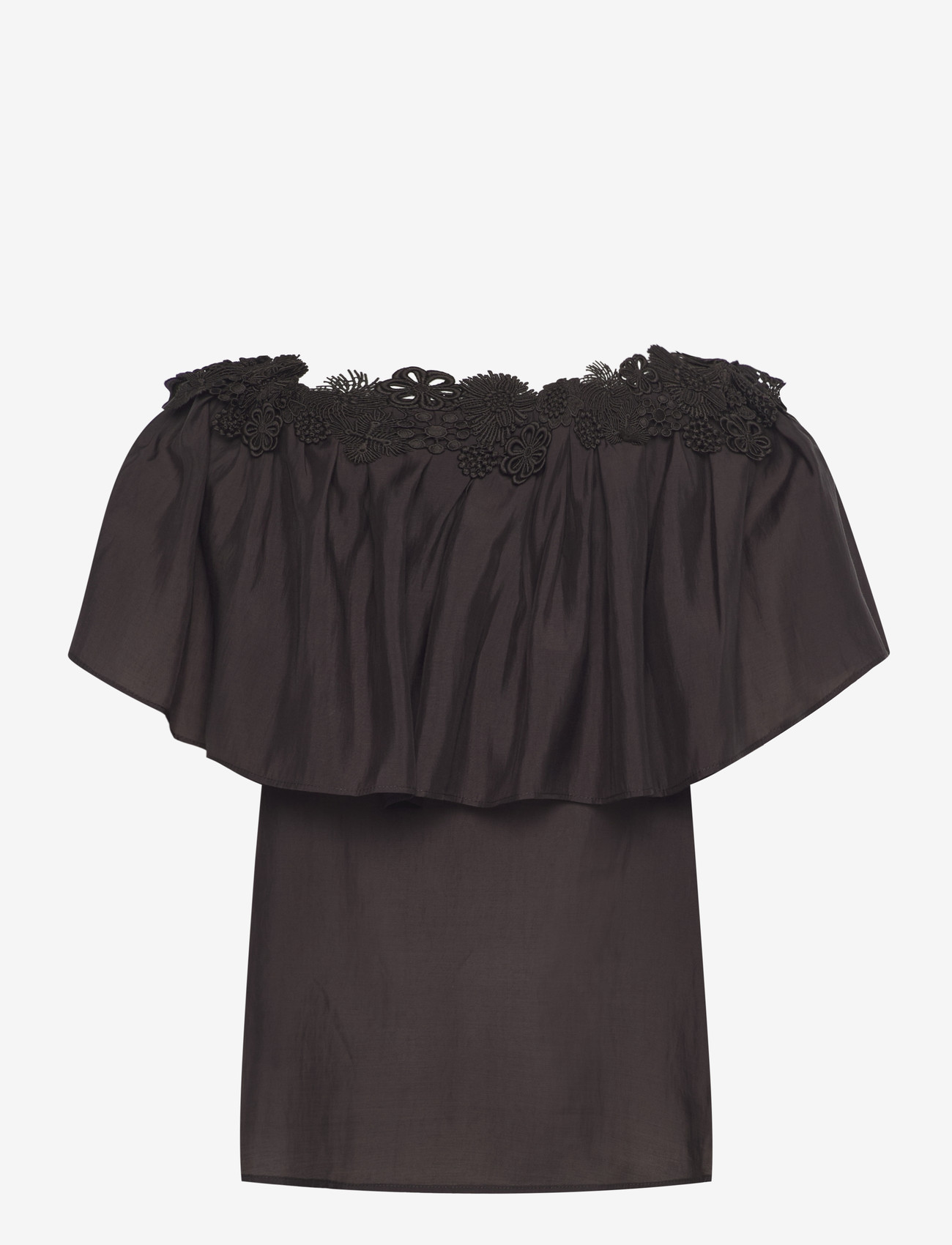 Copenhagen Muse - CMMOLLY-BLOUSE - kurzämlige blusen - mulch - 1