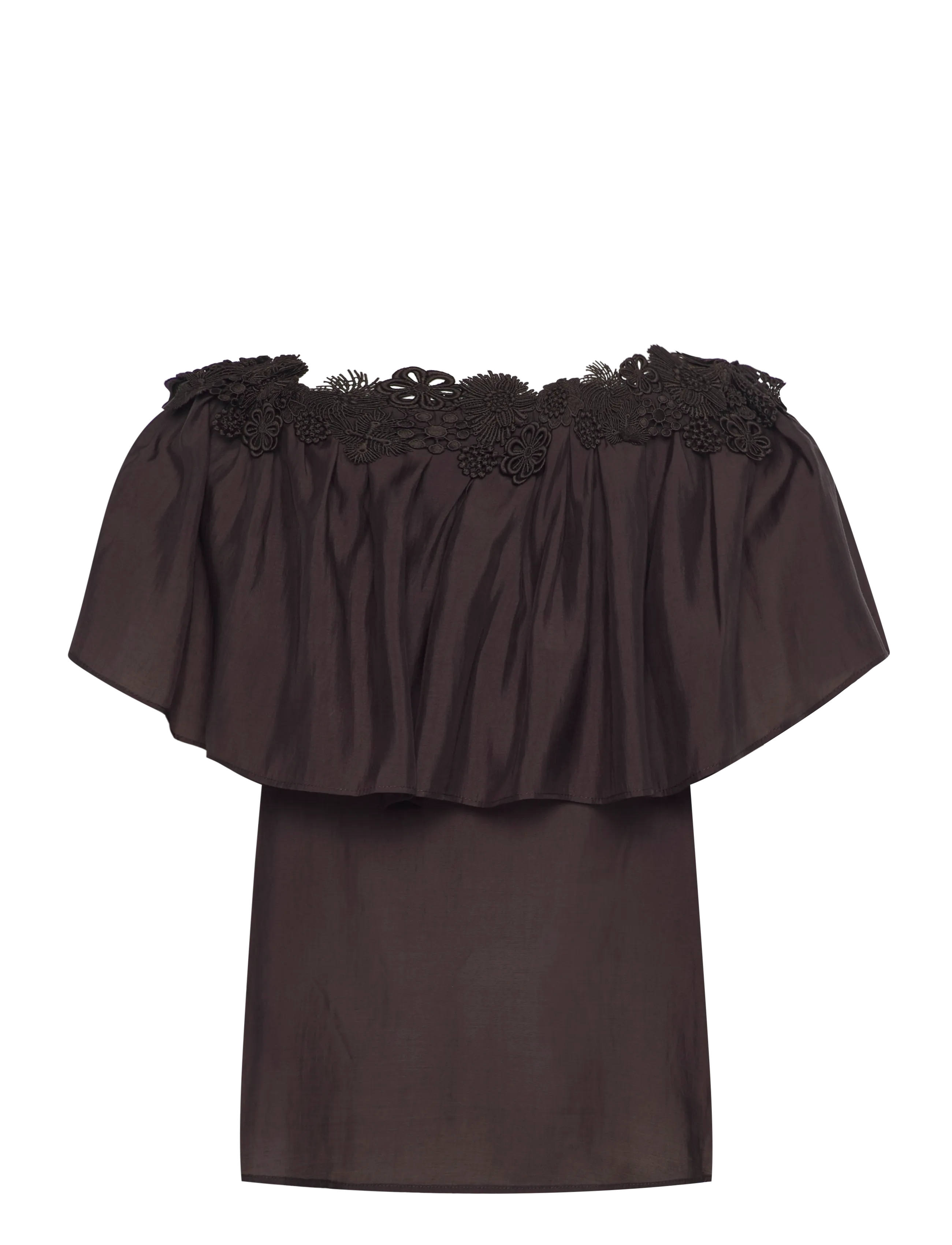 Copenhagen Muse - CMMOLLY-BLOUSE - kurzärmelige blusen - mulch - 1