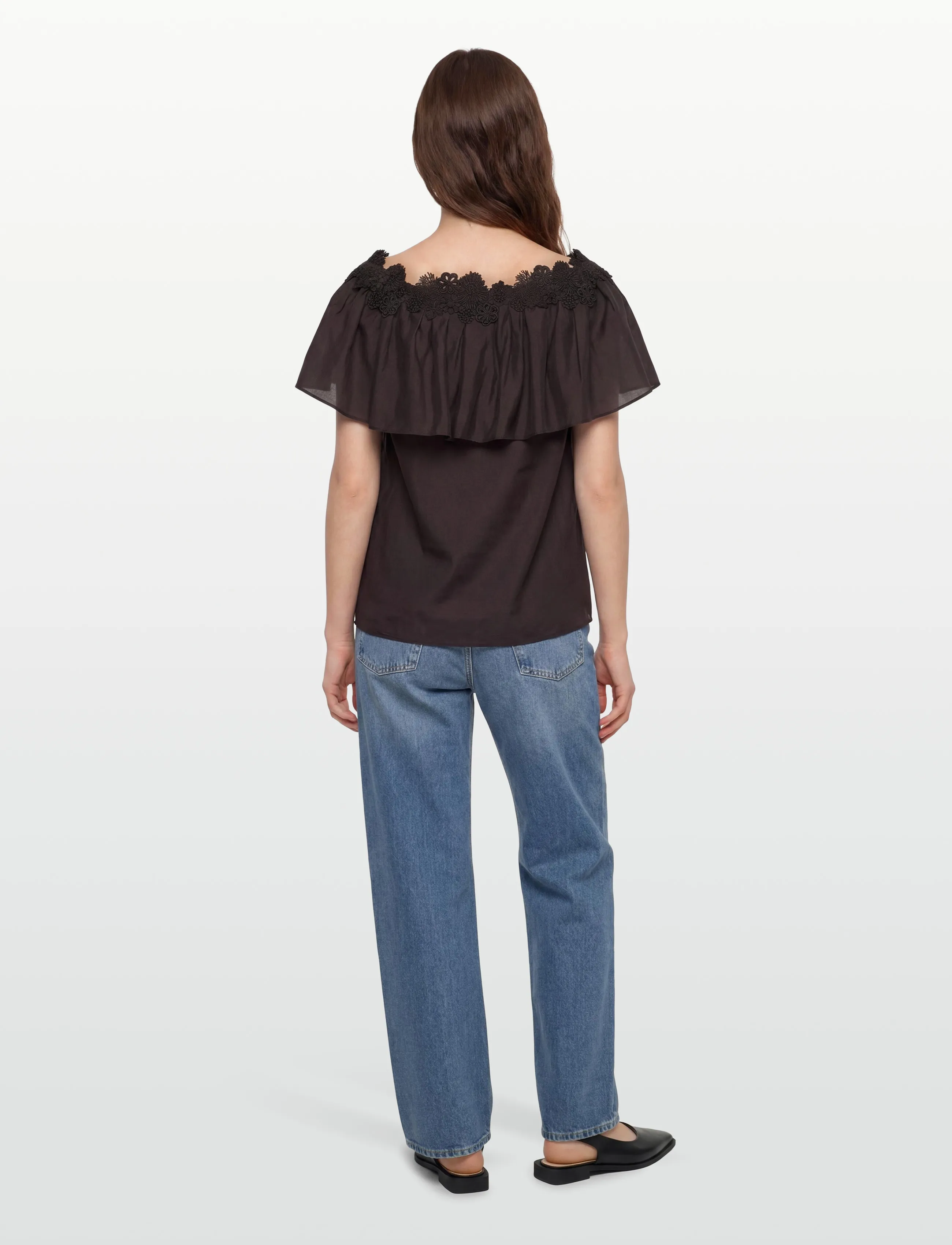 Copenhagen Muse - CMMOLLY-BLOUSE - kortärmade blusar - mulch - 4