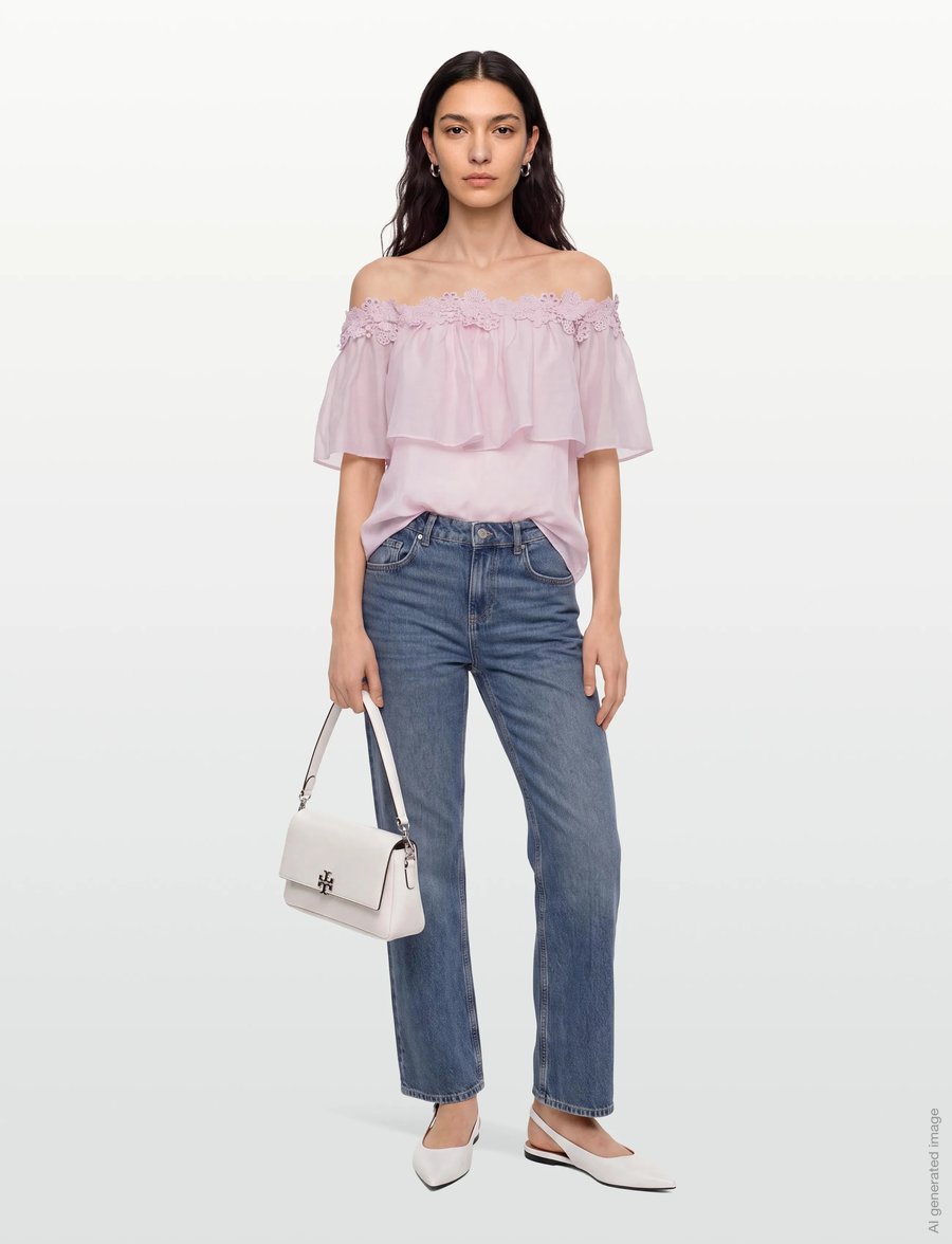 Copenhagen Muse - CMMOLLY-BLOUSE - kortærmede bluser - orchid ice - 0