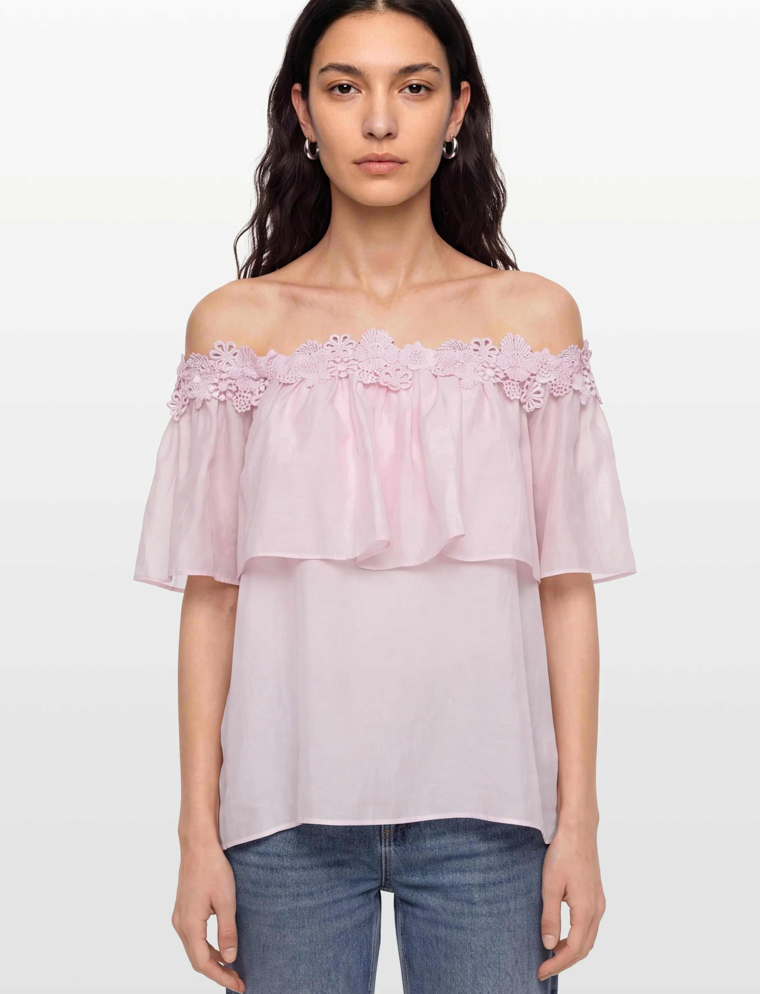 Copenhagen Muse - CMMOLLY-BLOUSE - lühikeste varrukatega pluusid - orchid ice - 3