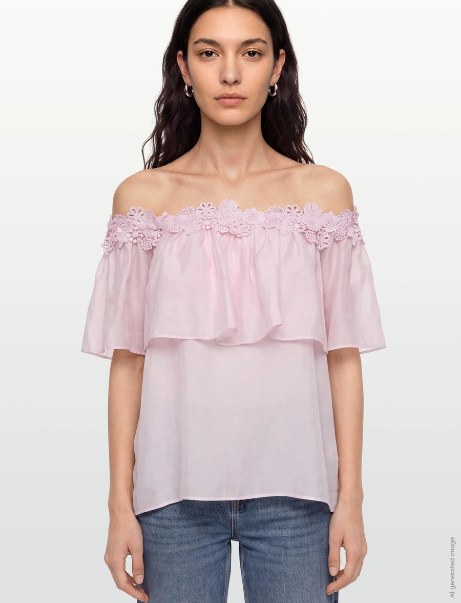 Copenhagen Muse - CMMOLLY-BLOUSE - kortærmede bluser - orchid ice - 3