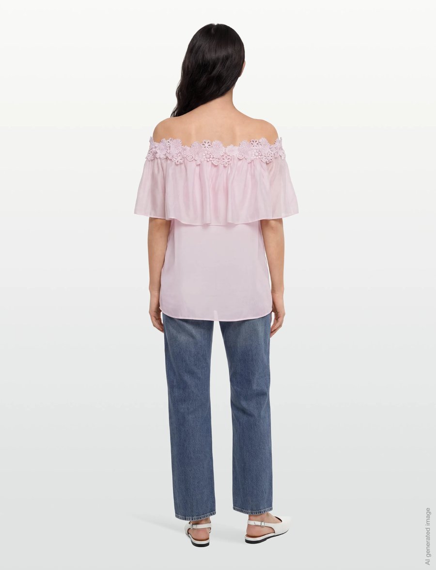 Copenhagen Muse - CMMOLLY-BLOUSE - kortærmede bluser - orchid ice - 4