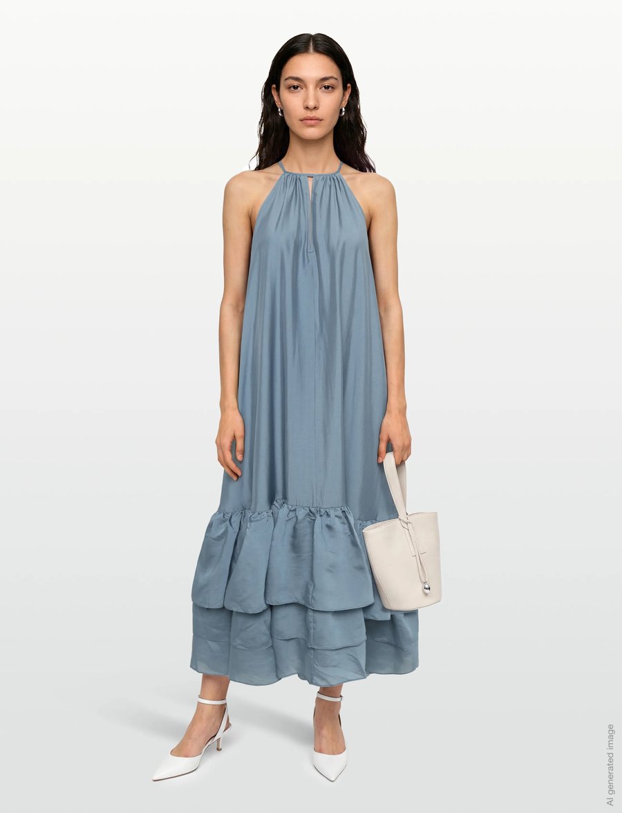 Copenhagen Muse - CMMOLLY-DRESS - sommerkleider - blue mirage - 0