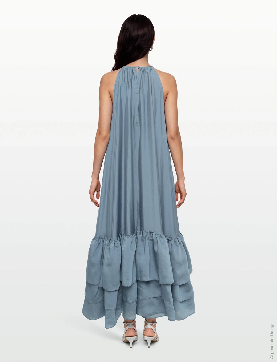 Copenhagen Muse - CMMOLLY-DRESS - sommerkleider - blue mirage - 4