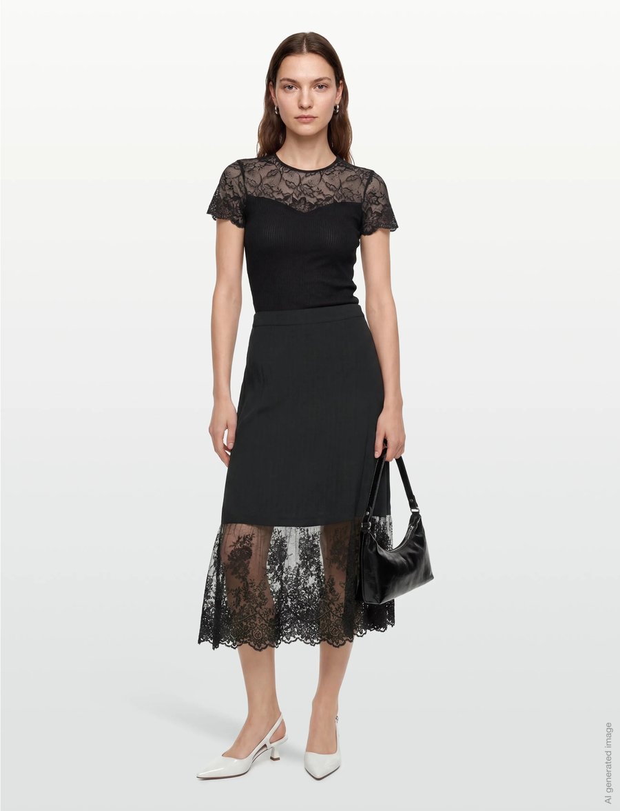 Copenhagen Muse - CMTENLEY-SKIRT - wickelröcke - black - 0