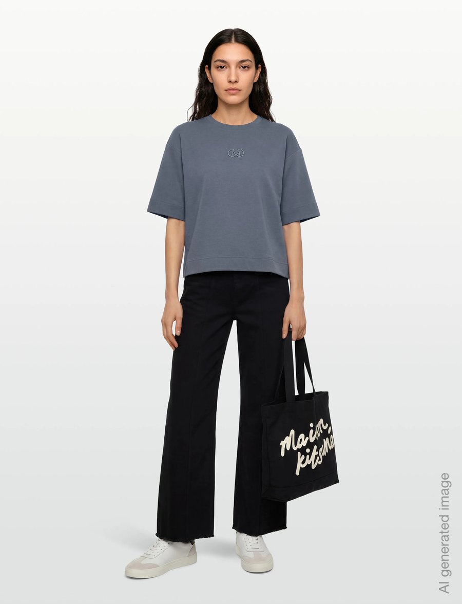 Copenhagen Muse - CMMUSE-TEE - t-shirts - blue mirage - 0