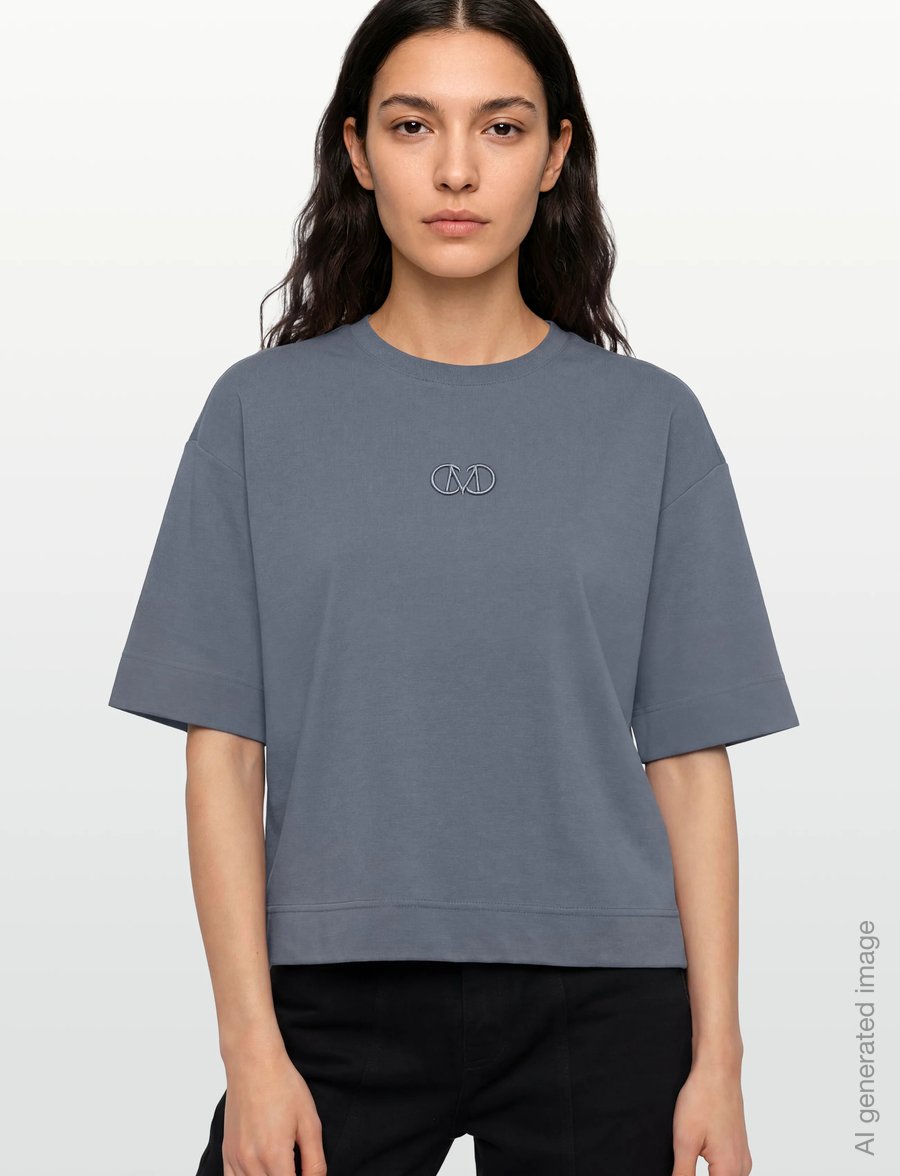 Copenhagen Muse - CMMUSE-TEE - t-shirts - blue mirage - 3
