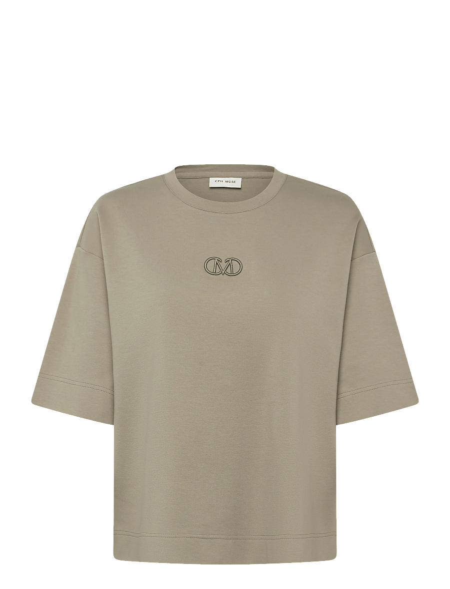 Copenhagen Muse - CMMUSE-TEE - t-shirts - seagrass - 1