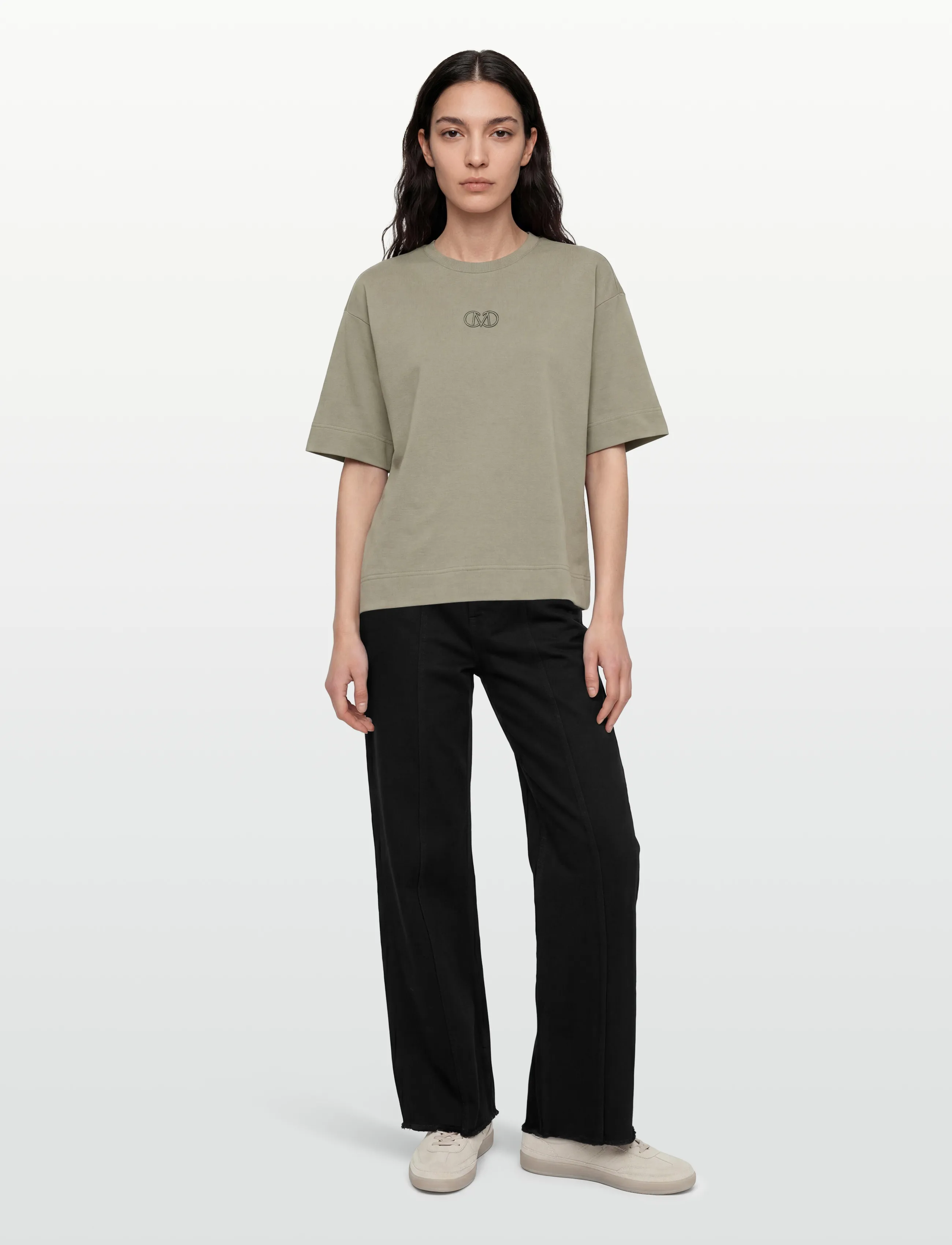 Copenhagen Muse CMMUSE-TEE - T-shirts & Tops - SEAGRASS / khaki/green