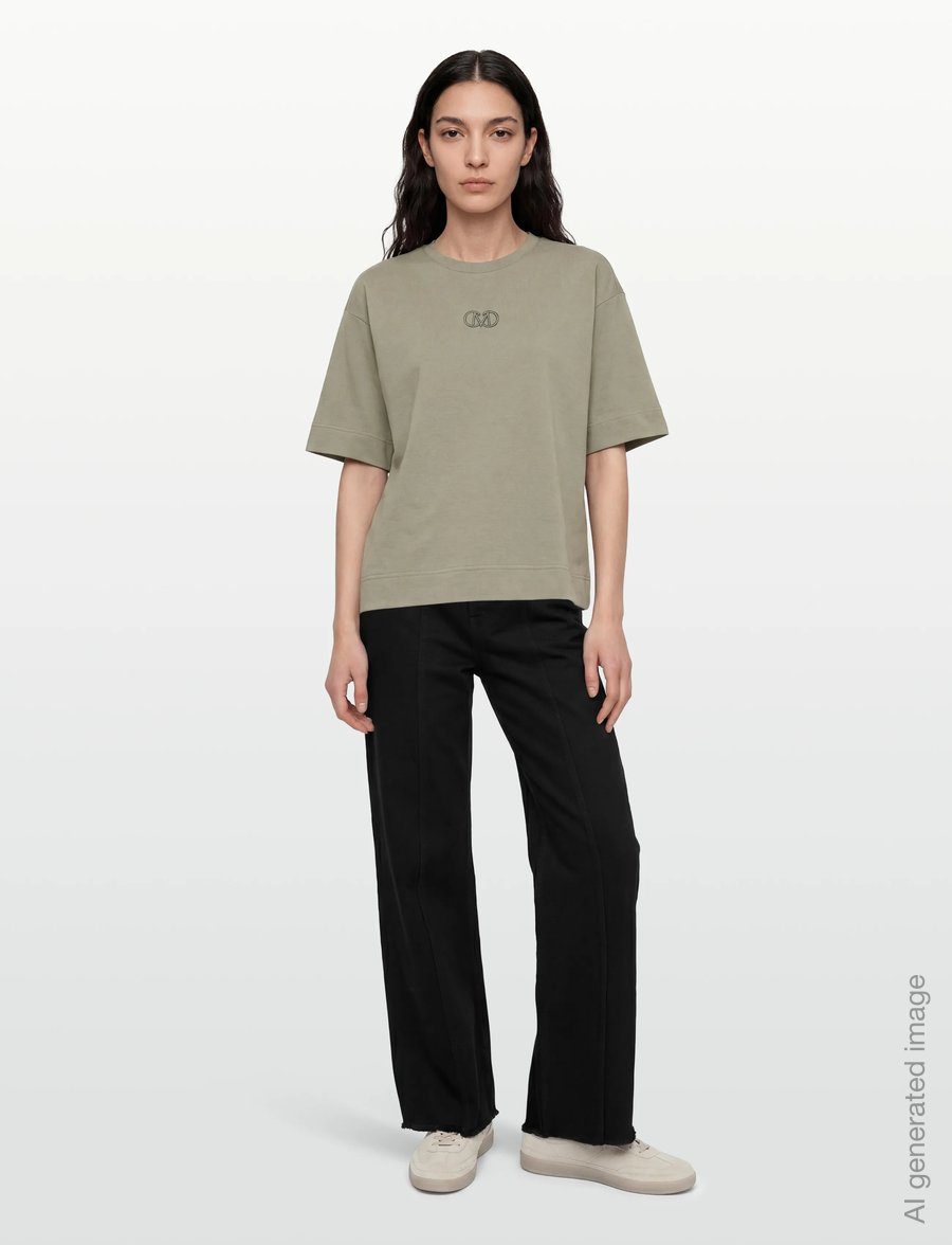 Copenhagen Muse - CMMUSE-TEE - t-shirts - seagrass - 0