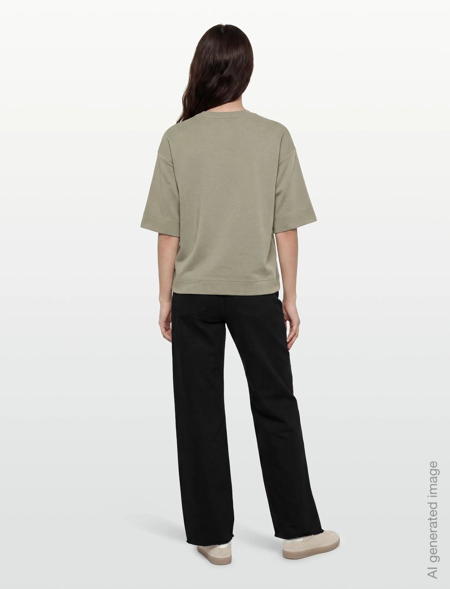 Copenhagen Muse - CMMUSE-TEE - t-shirts - seagrass - 4