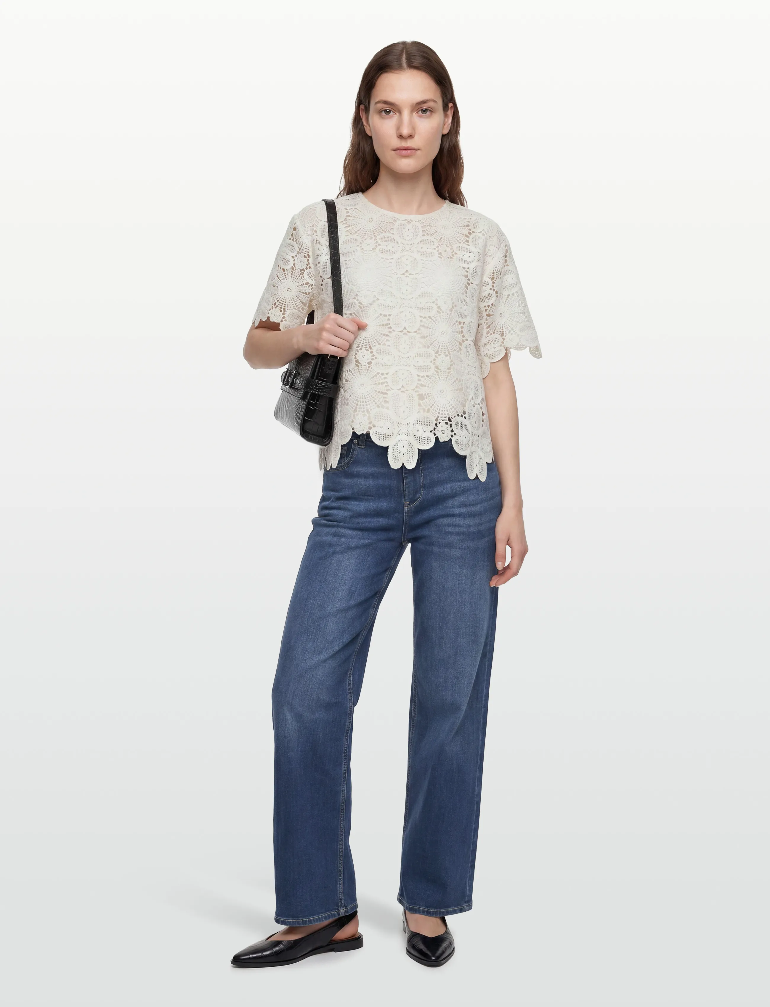 Copenhagen Muse CMVILJA-BLOUSE - Blusen - JET STREAM / cream