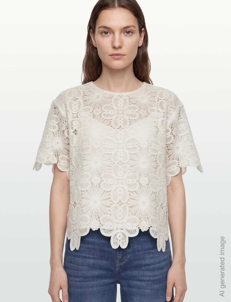 Copenhagen Muse - CMVILJA-BLOUSE - kortærmede bluser - jet stream - 3