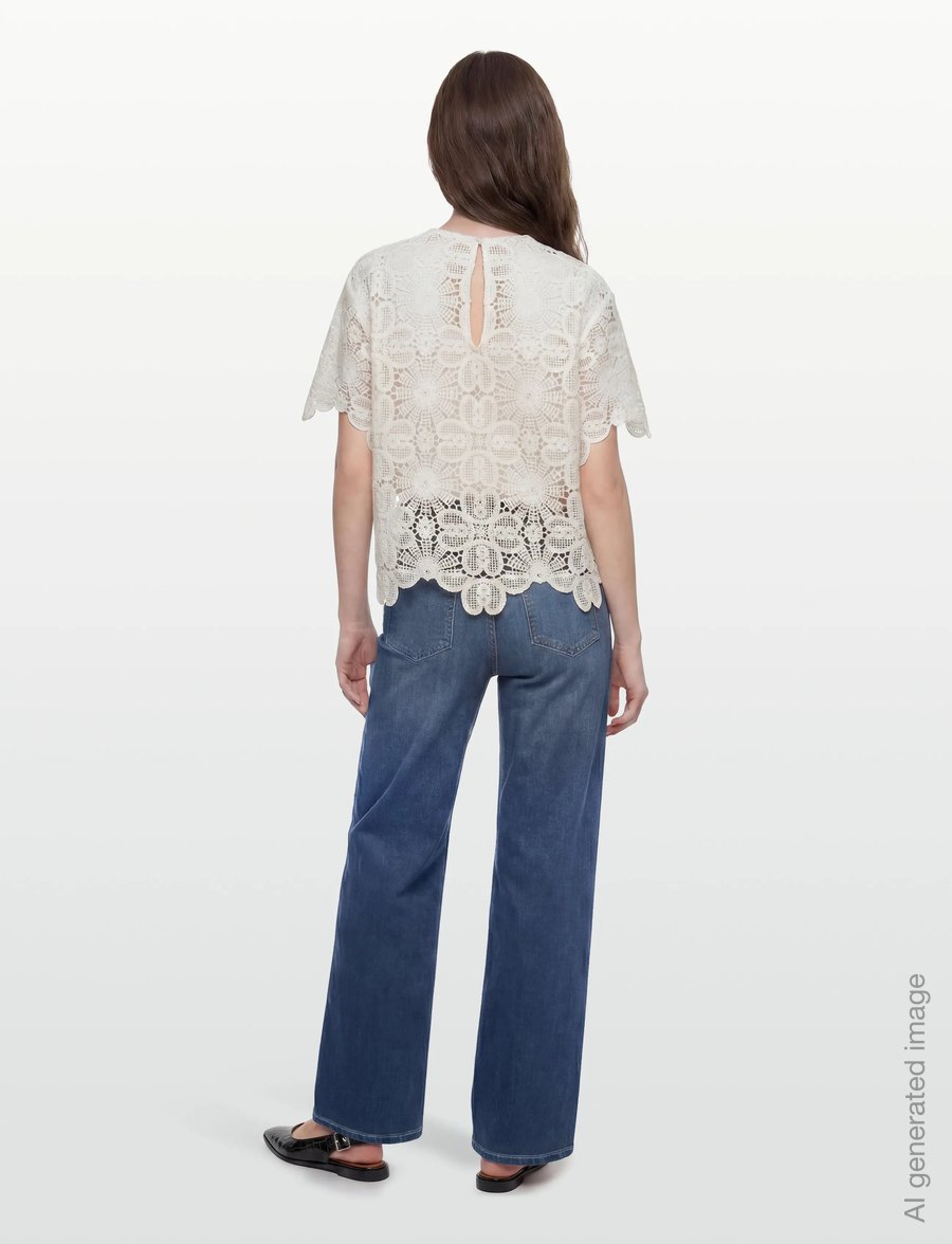 Copenhagen Muse - CMVILJA-BLOUSE - kortærmede bluser - jet stream - 4