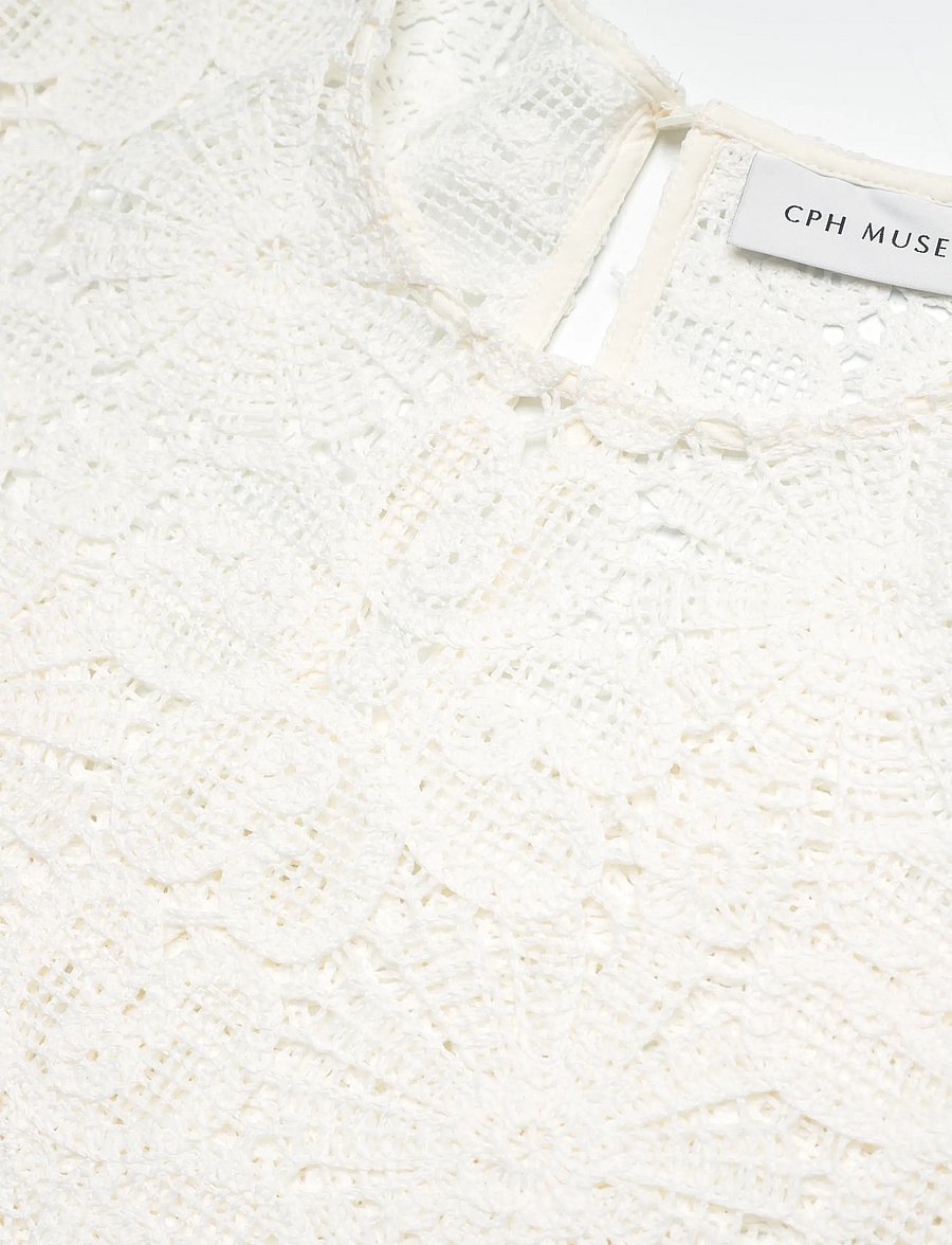 Copenhagen Muse - CMVILJA-BLOUSE - kortærmede bluser - jet stream - 5