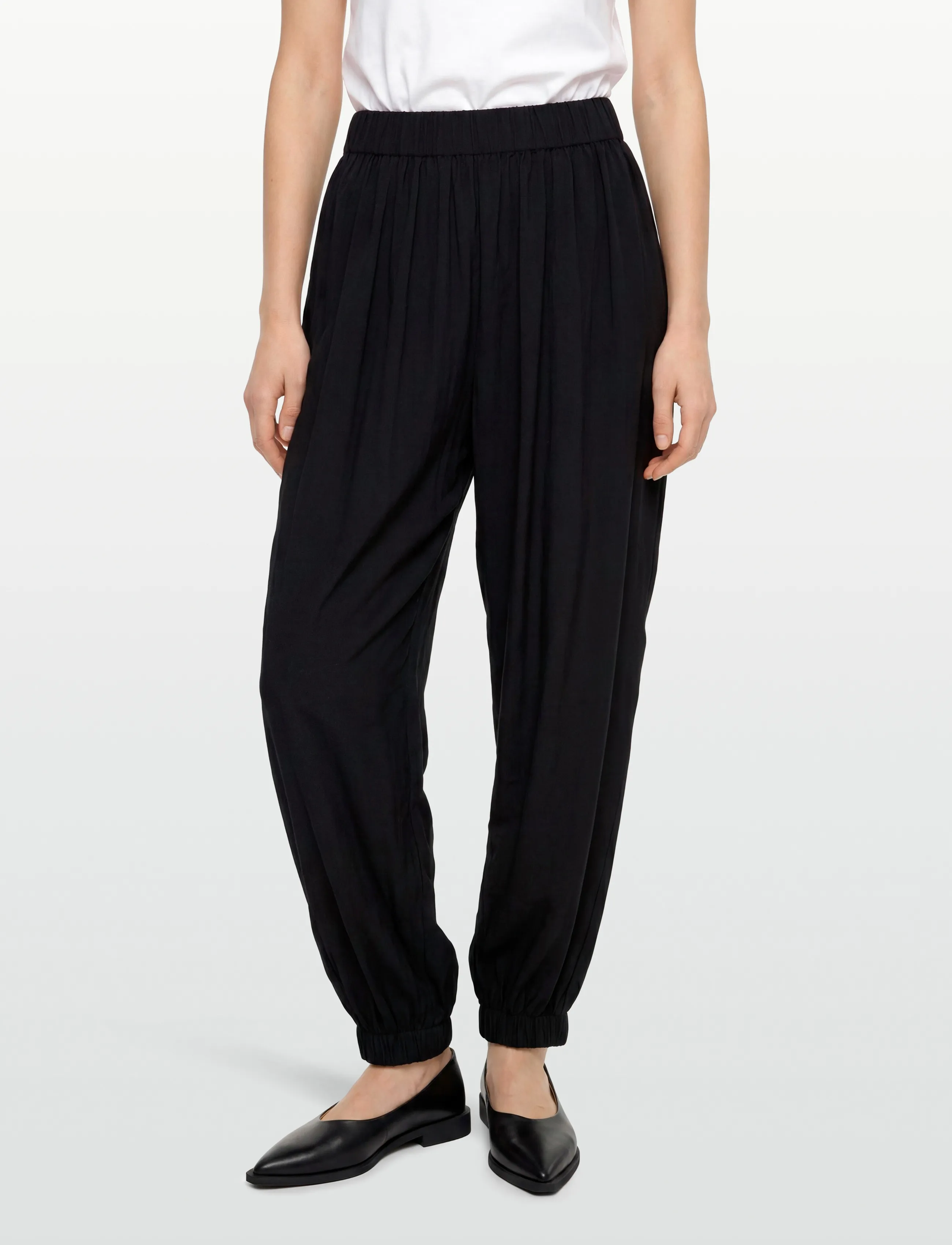 Copenhagen Muse - CMTENLEY-PANTS - barrel trousers - black - 3