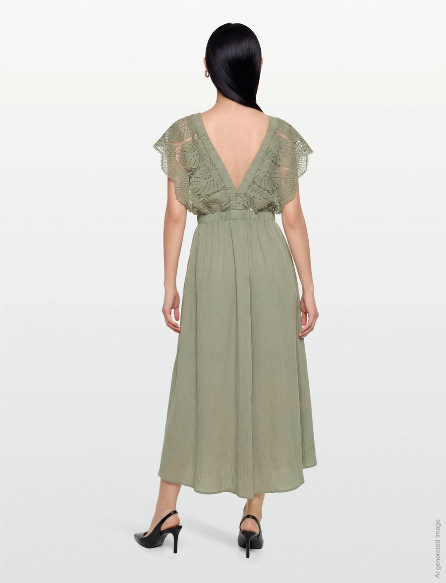 Copenhagen Muse - CMCOLE-DRESS - spitzenkleider - seagrass - 4