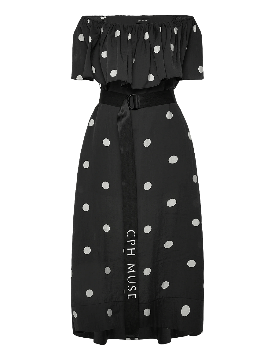 Copenhagen Muse - CMFIE-DRESS - sommerkjoler - black w. jet stream - 0