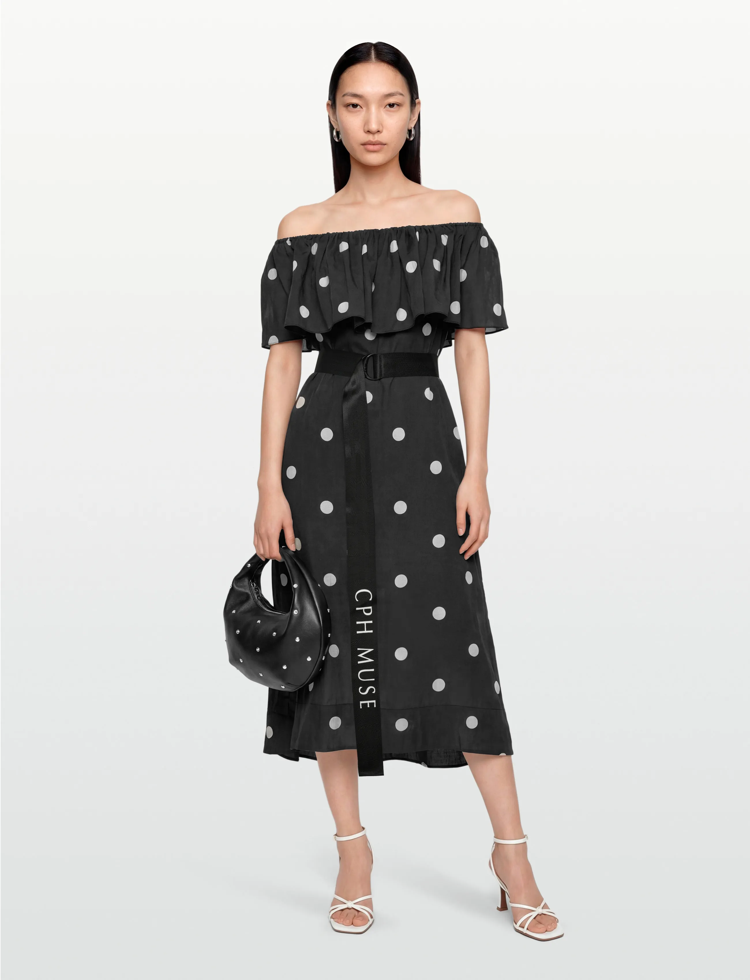 Copenhagen Muse CMFIE-DRESS - Maxi kjoler - BLACK W. JET STREAM / black