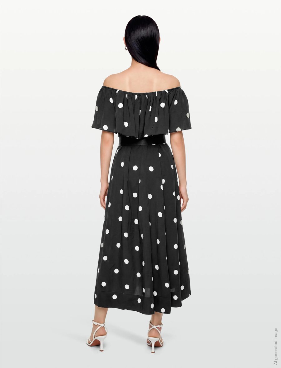 Copenhagen Muse - CMFIE-DRESS - sommerkleider - black w. jet stream - 5