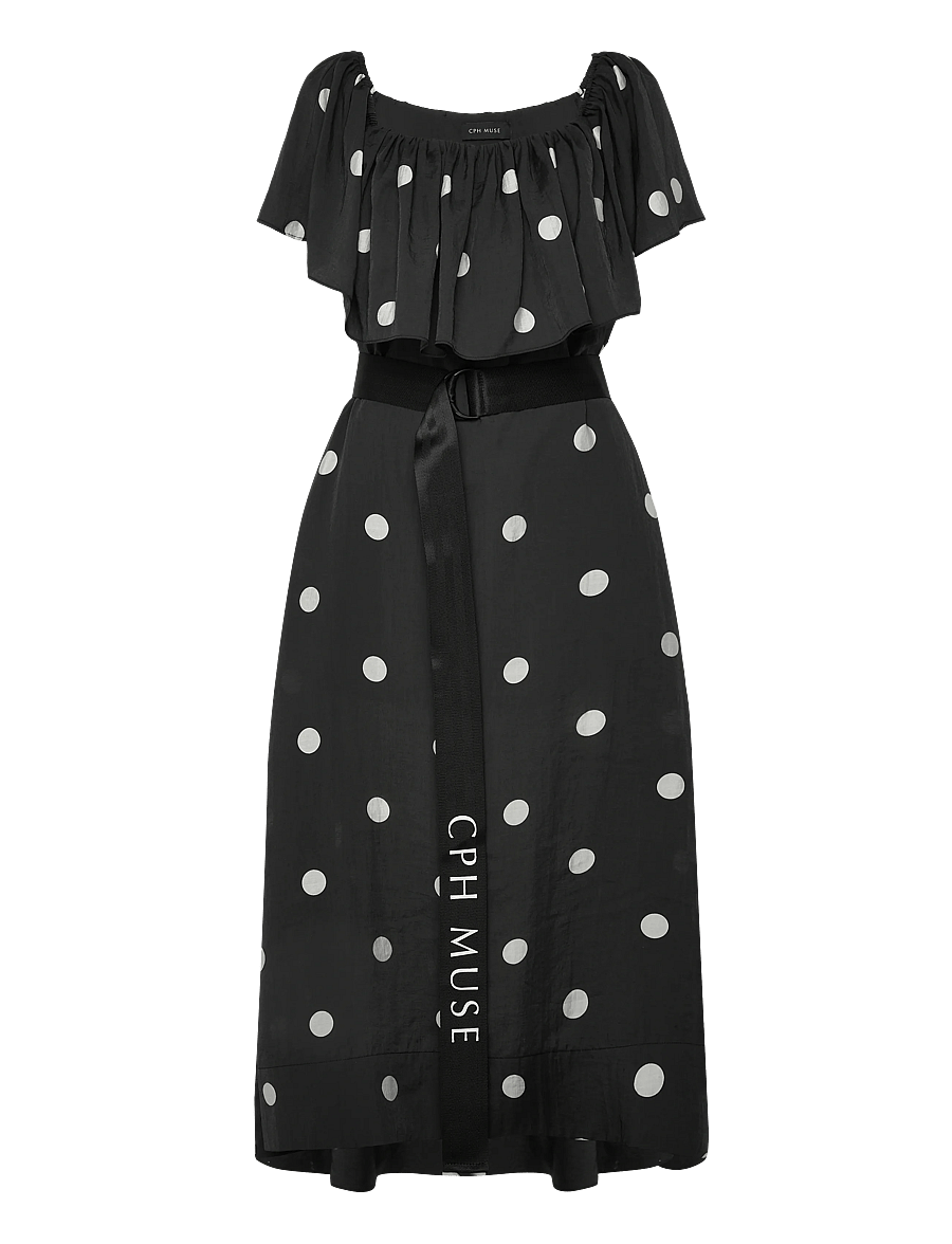 Copenhagen Muse - CMFIE-DRESS - sommerkjoler - black w. jet stream - 2