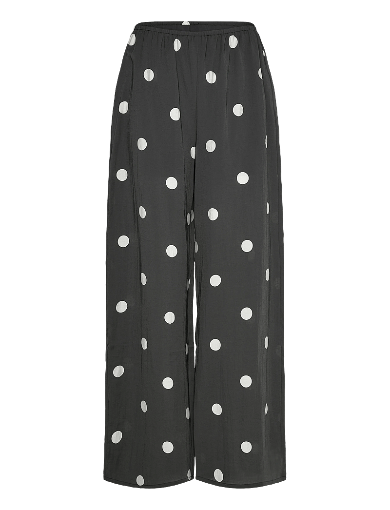 Copenhagen Muse - CMFIE-PANTS - laia säärega püksid - black w. jet stream - 1