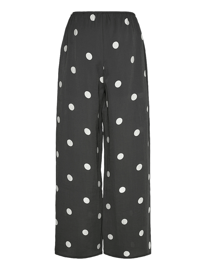 Copenhagen Muse - CMFIE-PANTS - laia säärega püksid - black w. jet stream - 2