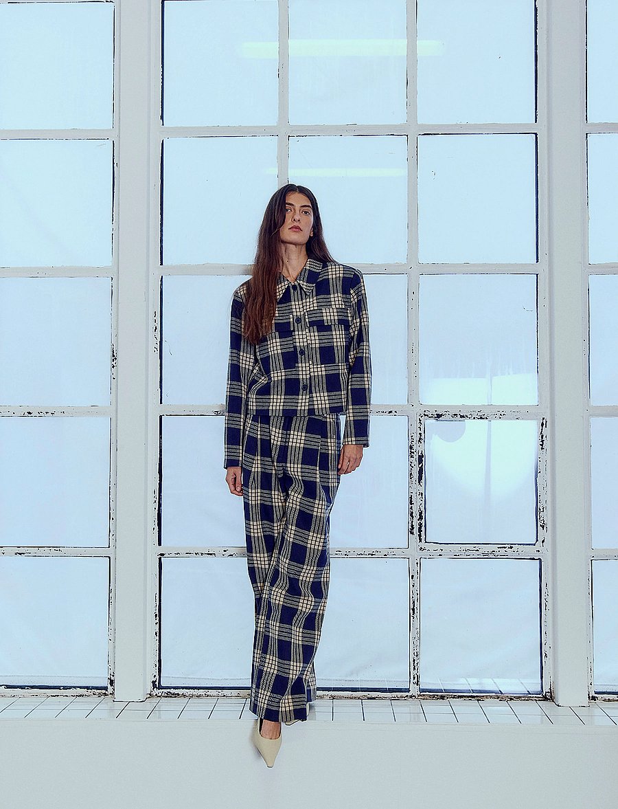 Copenhagen Muse - CMATALIE-PANTS - anzugshosen - total eclipse w. jet stream - 0