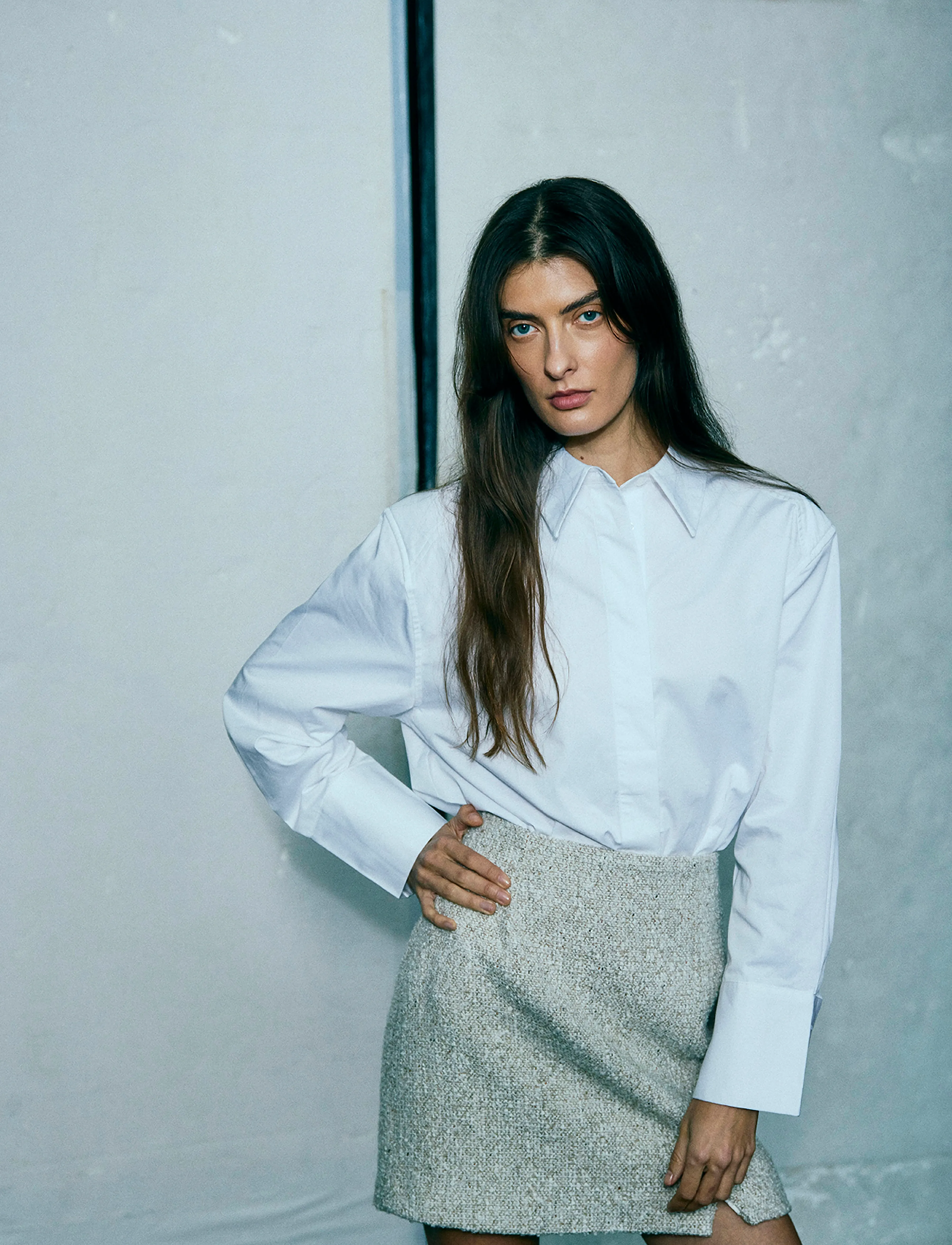 Copenhagen Muse - CMBUCCO-SKIRT - short skirts - jet stream mel. - 3