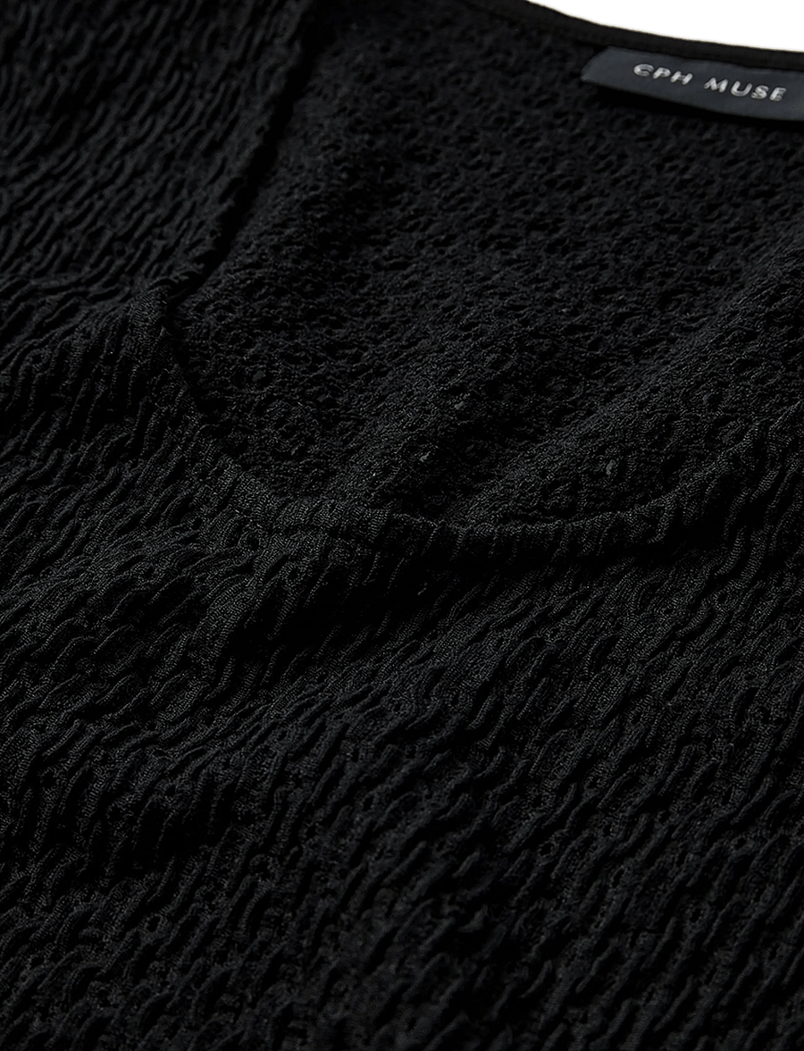 Copenhagen Muse - CMBOBBIE-BLOUSE - long sleeved blouses - black - 2