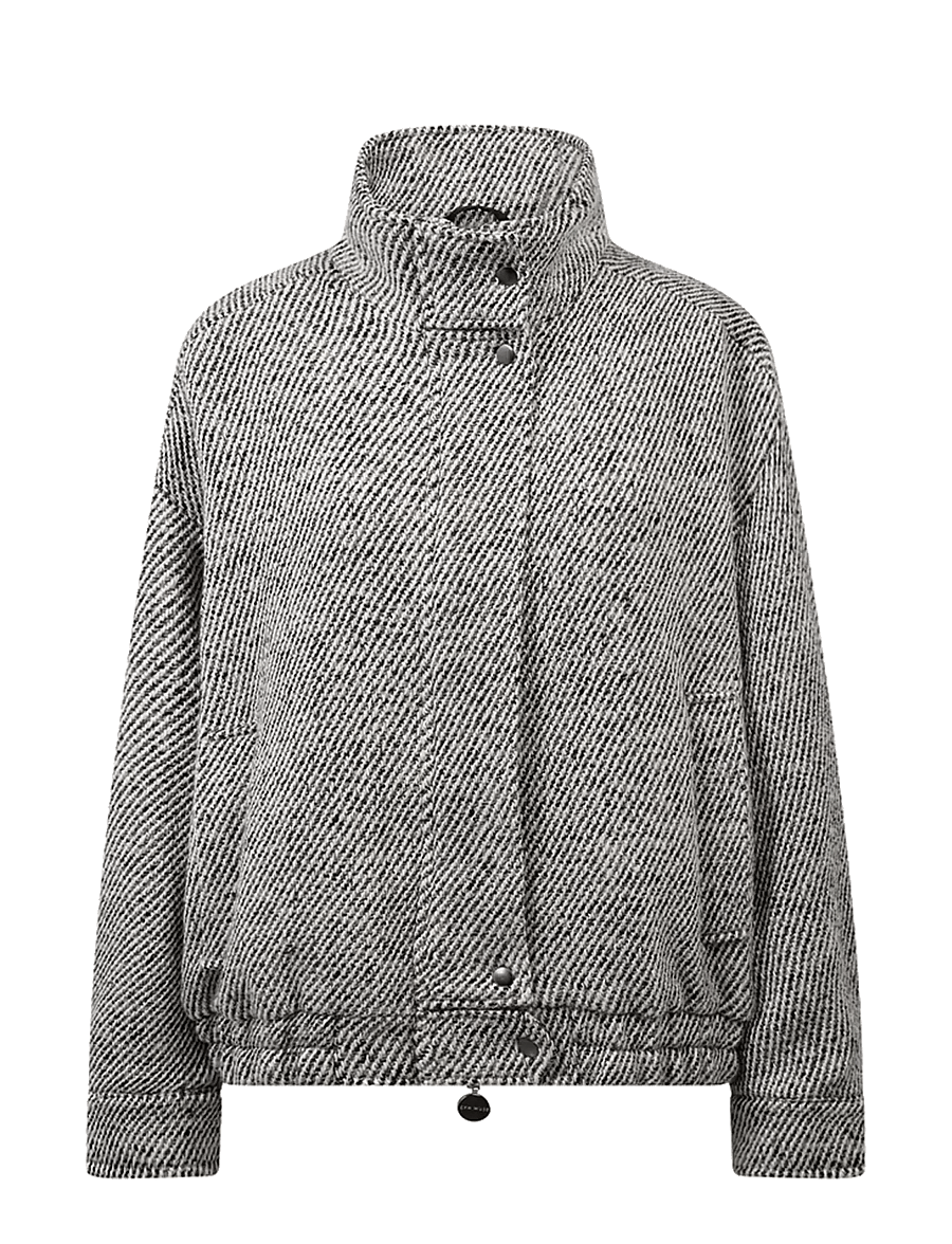 Copenhagen Muse - CMCHELSEA-JACKET - wolljacken - black w. jet stream melange - 1