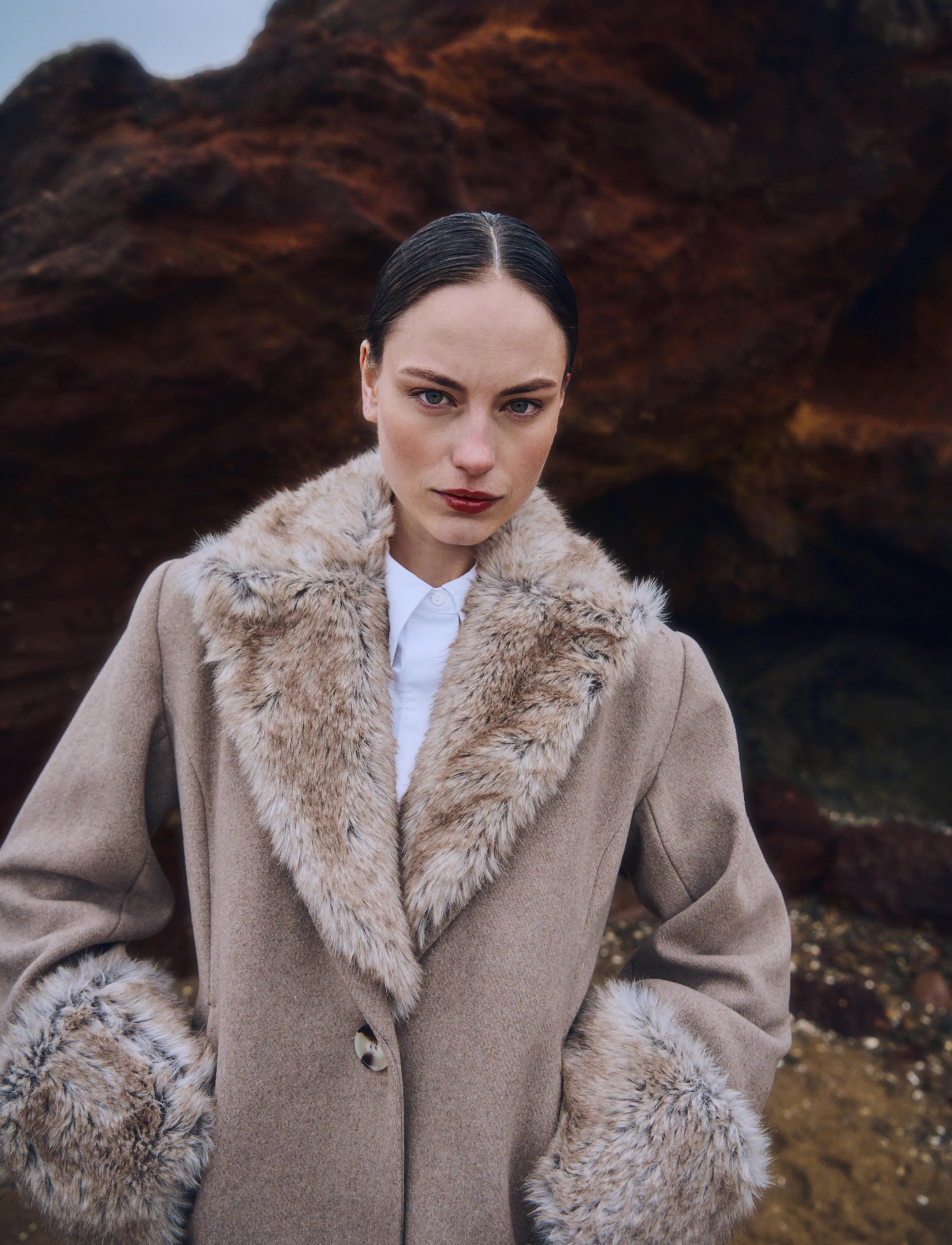 Copenhagen Muse - CMABIGAIL-COAT - winter jackets - winter twig melange - 4