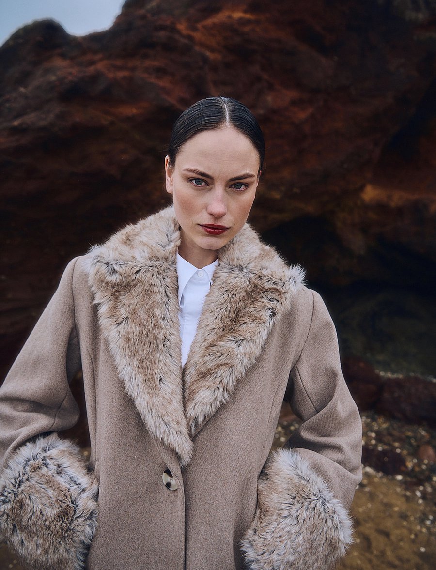 Copenhagen Muse - CMABIGAIL-COAT - winter jackets - winter twig melange - 4