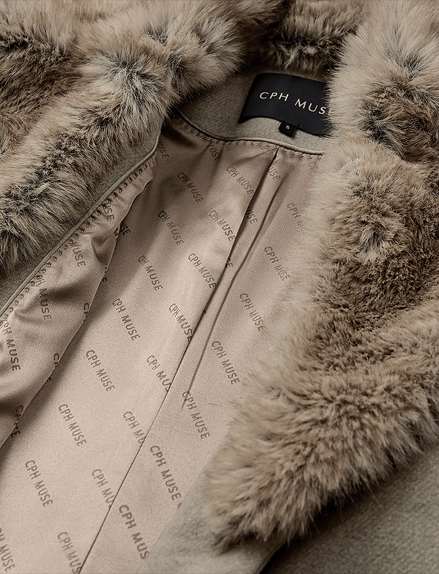 Copenhagen Muse - CMABIGAIL-COAT - winter jackets - winter twig melange - 5