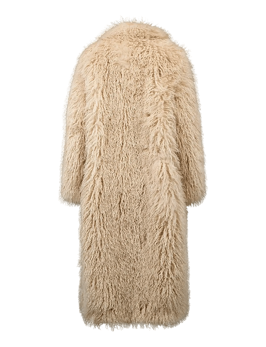 Copenhagen Muse - CMFURLY-COAT - fuskpäls - jet stream mel. - 2