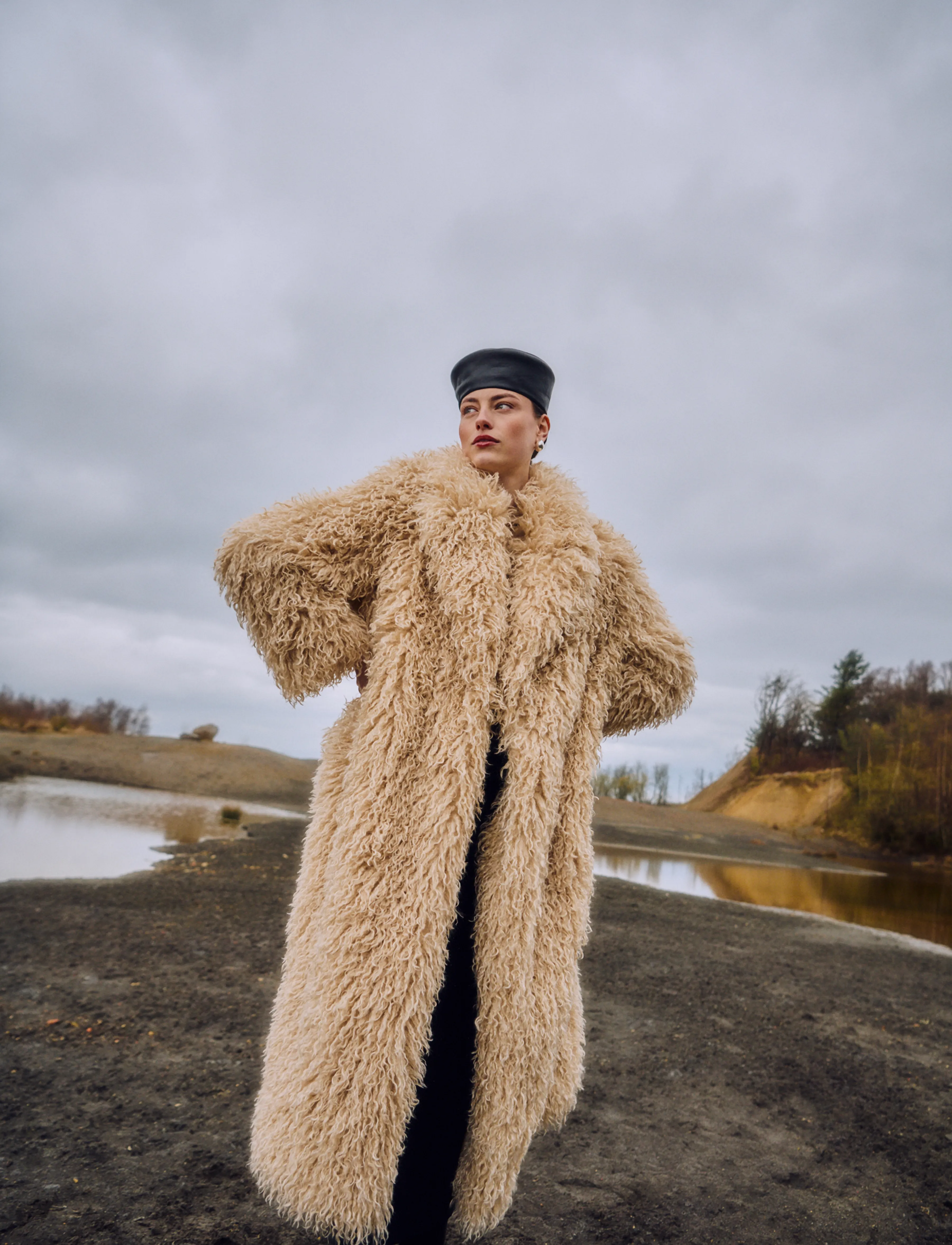 Copenhagen Muse CMFURLY-COAT - Modetrender - JET STREAM MEL. / beige