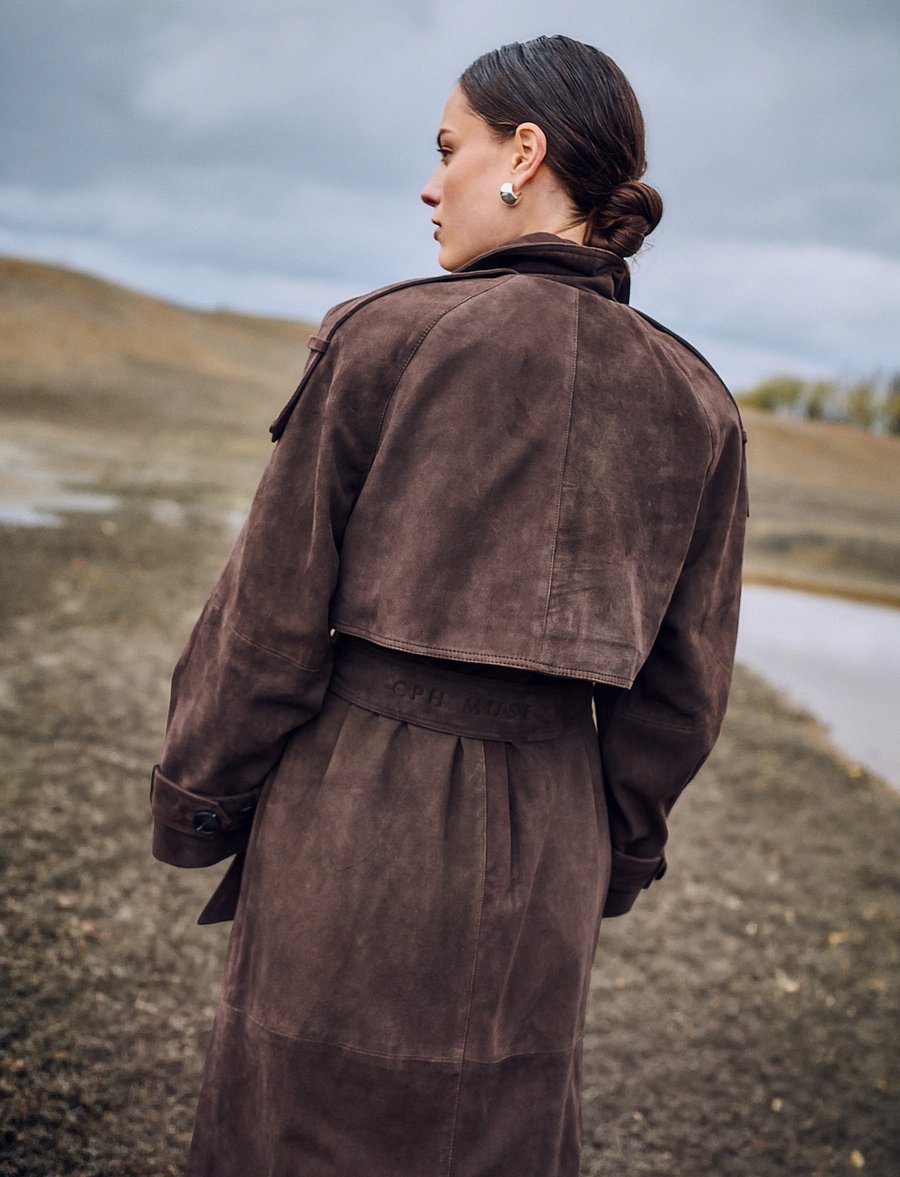 Copenhagen Muse - CMSKILAR-COAT - trenchcoats - mulch - 4