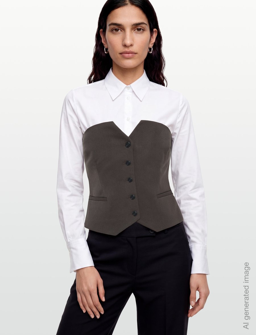 Copenhagen Muse - CMTAILOR-CORSAGE - veste - mulch - 3