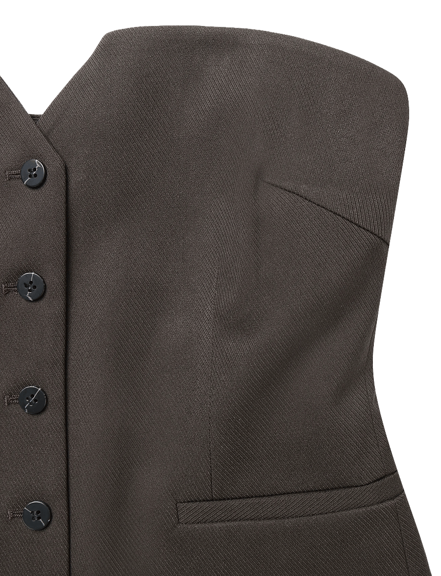 Copenhagen Muse - CMTAILOR-CORSAGE - mulch - 3