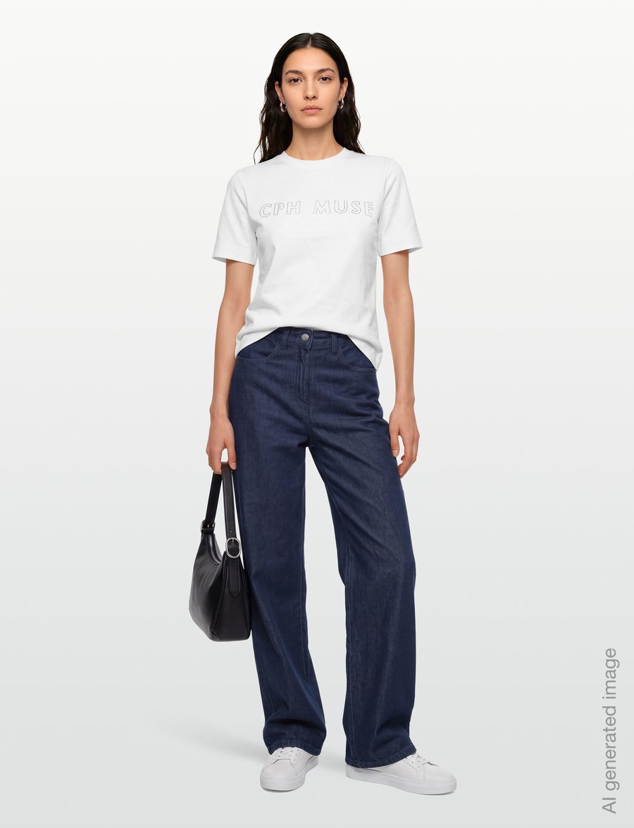 Copenhagen Muse - CMMUSE-TEE - t-shirts - jet stream - 0